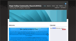 Desktop Screenshot of hopevalleychurch.org
